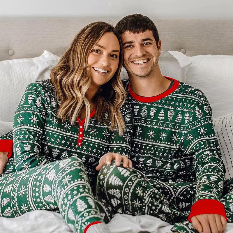 2023 Christmas Family Matching Pajamas Mother Daughter Father Son Family Look Outfit Baby Girl Rompers Sleepwear Pyjamas afairytale