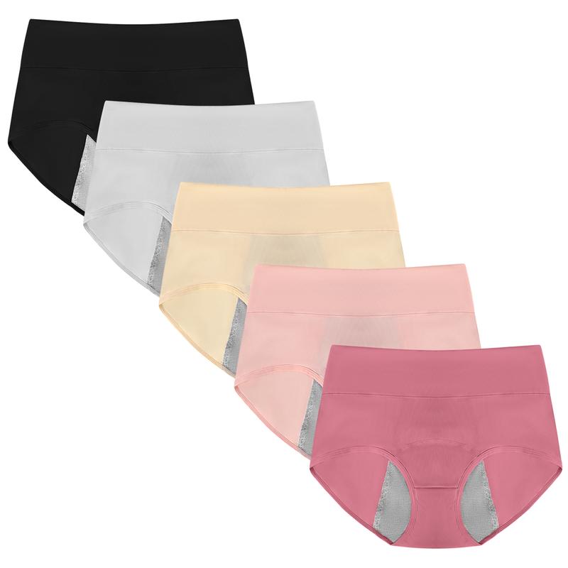 ETAOLINE Women's Period Panties Menstrual Underwear Postpartum Hipster Leakproof Cotton Panties Soft Full Coverage Briefs