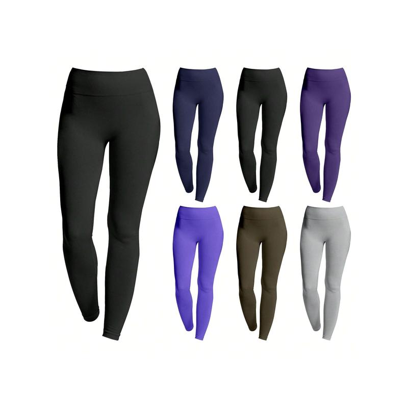 1 Piece Women's Ultra Soft High Waist Fleece Lined Leggings (Plus Size Available), Cozy Winter Warmth, Comfortable Fit, Thermal Pants, Stretchy, Casual Wear, Cold Weather Leggings, Lightweight, Everyday, Workout, Lounge, Stylish, Yoga Pants