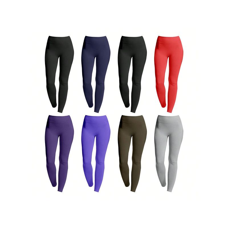 1 Piece Women's Ultra Soft High Waist Fleece Lined Leggings (Plus Size Available), Cozy Winter Warmth, Comfortable Fit, Thermal Pants, Stretchy, Casual Wear, Cold Weather Leggings, Lightweight, Everyday, Workout, Lounge, Stylish, Yoga Pants