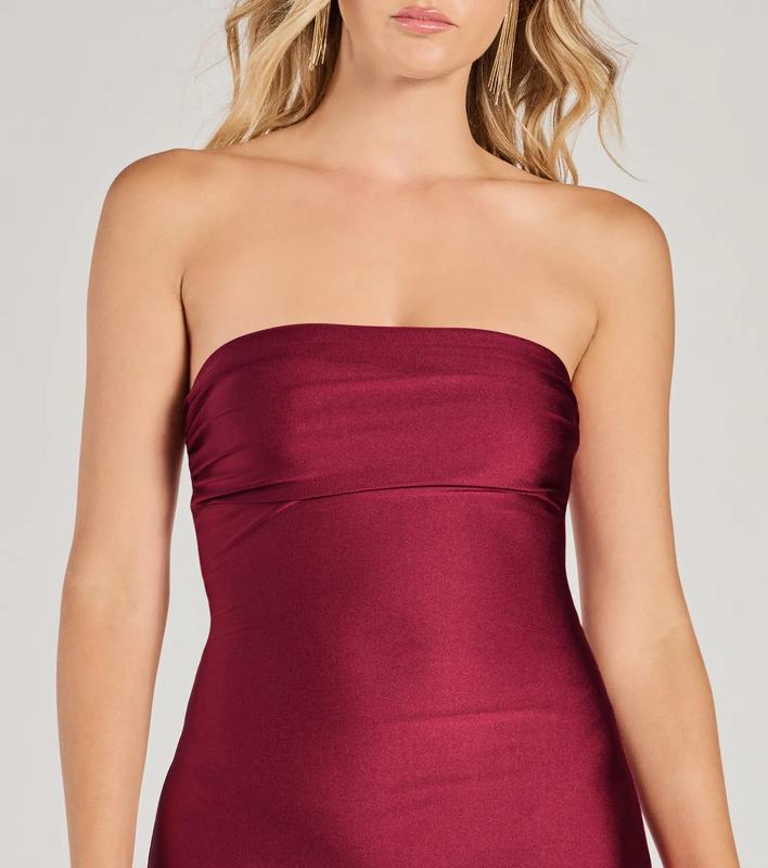 So Your Vibe Strapless A-line Mini Dress