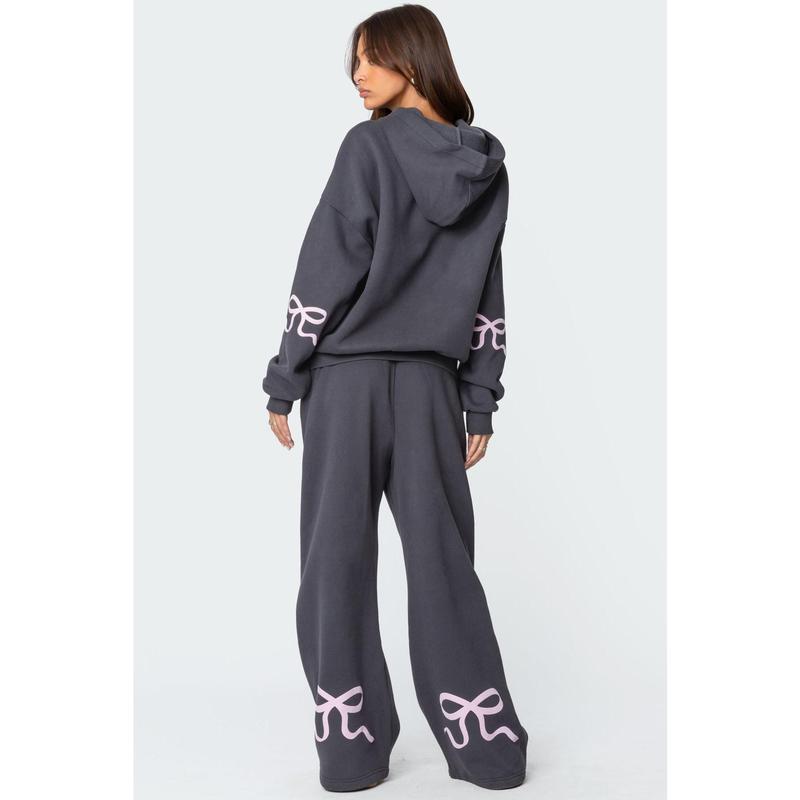 Women's Sportswear Set Bonney Bow Detail Hoodie