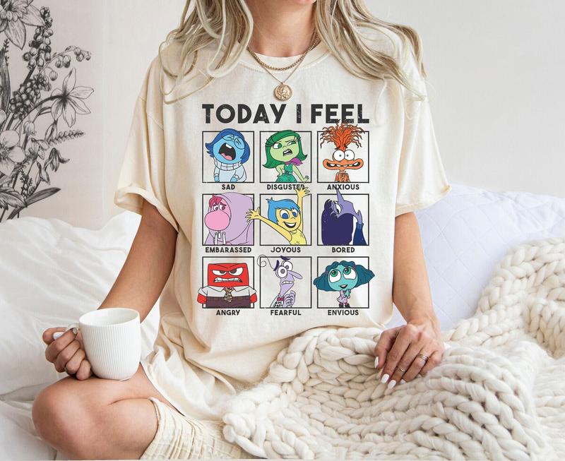 Today I Feel Shirt, Inside Out Characters T-Shirt , Inside Out Family Tee, Inside Out 2 Sweatshirt, Inside Out Matching Gift, Emotions Tee 190624VACL-123