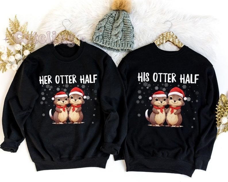 Christmas Couple Merry Christmas Sweatshirt, Christmas Couple Matching Sweater, Holiday Couples Sweatshirt, Funny Christmas Couples Sweater