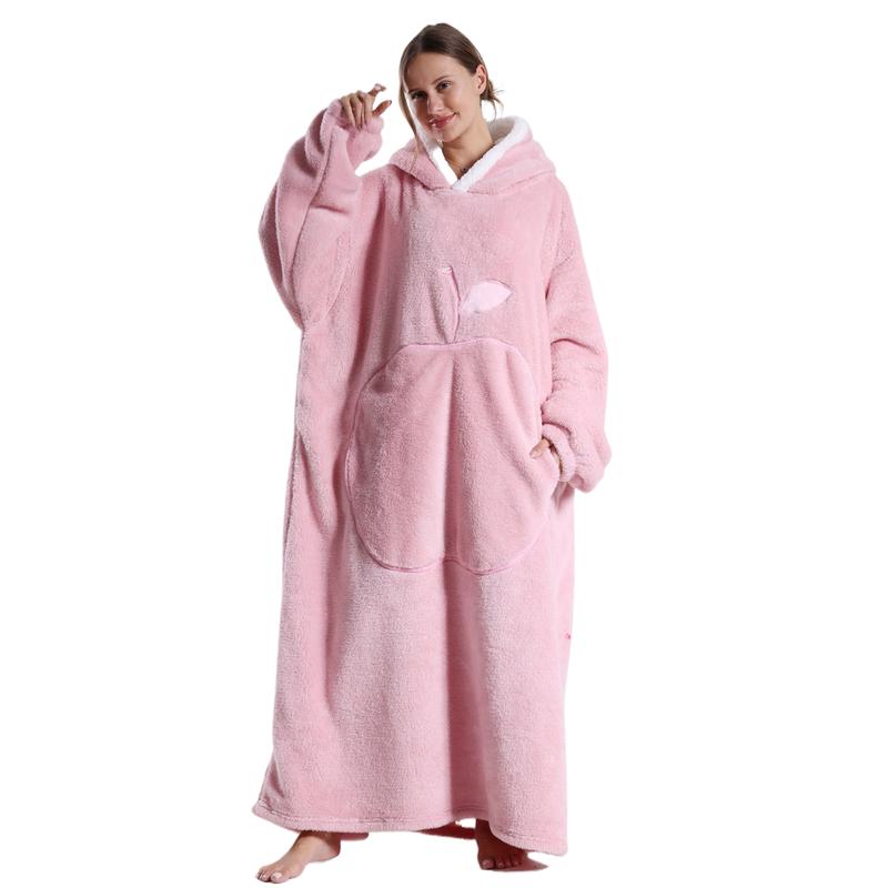 Christmas Day Gift Plus Size Wearable Hoodie Blanket for Women Men, Oversized Hoodie Blanket Cozy Warm Flannel Sweatshirt with Big Pocket, Loungewear Womenswear Hooded Blanket as Gifts for Mom Girlfriend,