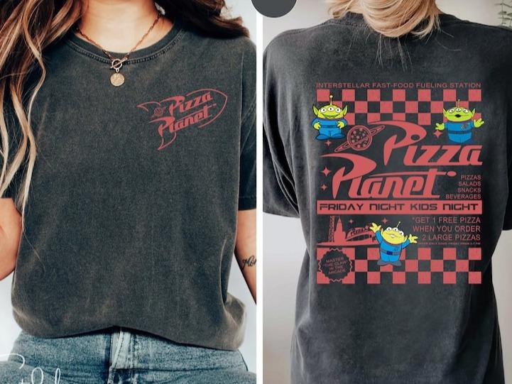 Pizza Planet ToyStory 2 Sides Shirt, Toy Aliens Shirt, Pizza Planet Tee, ToyStory Family Shirts, For Men, For Women