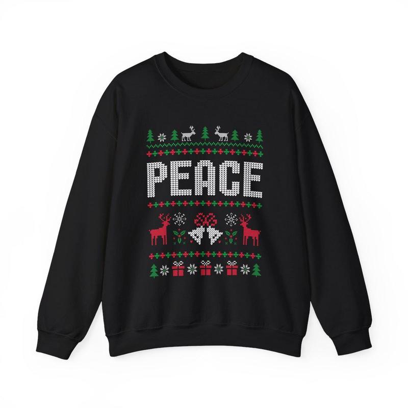 Matching Couples Ugly Christmas Sweater Funny Couple Ugly Christmas Sweater, I Come in Peace Sweatshirts, Matching Couples Christmas Pjs