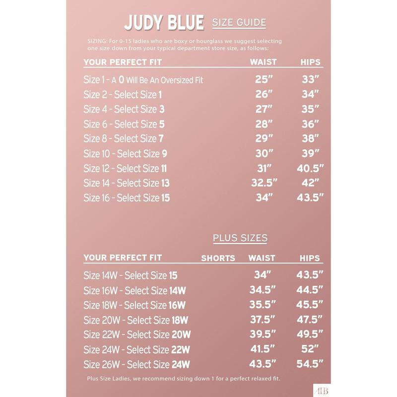 The Belle from Judy Blue: High-Rise Wide Leg Denim Fabric Fit