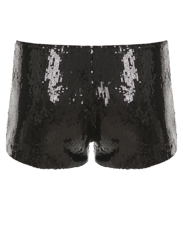 Women's Sequin Shorts, Casual Comfy Shorts for Daily Wear, Ladies Bottoms for All Seasons