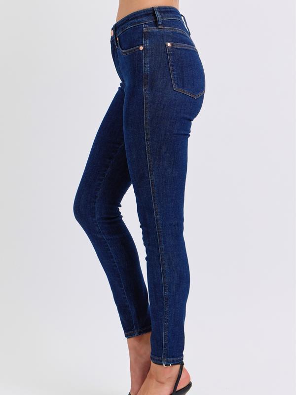 Ceci Mid Waist Tummy Control Judy Blue Stretch Jeans