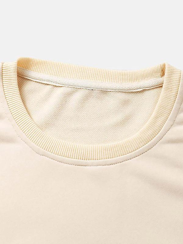 Women's Letter Print Drop Shoulder Crewneck Sweatshirt, Sweatshirts for Women, Fall Sweatshirts, Fall Outfits, Casual Long Sleeve Round Neck Pullover for Fall,  Womenswear  Top for Daily Wear