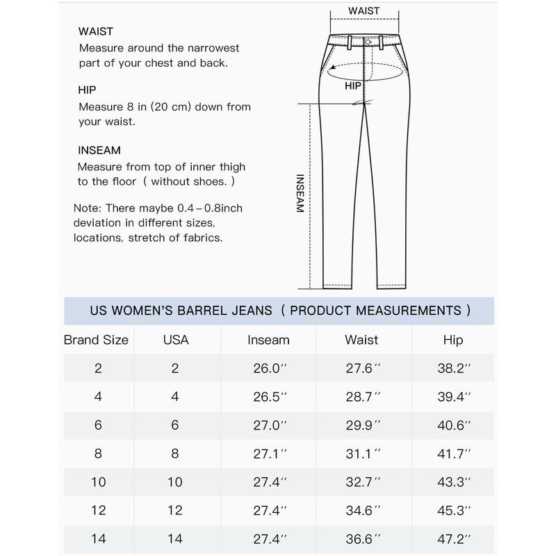 Goranbon Womens Baggy Barrel Horseshoe Jeans Wide Leg Drawstring Vintage Denim Pants with Front Pockets