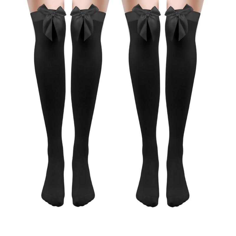 [Knee High Socks,Christmas gift]Cute Stockings for Women,Minimalist Comfort Basic Thigh High Stockings,Stocking Cosplay,Maid Costume, free shipping,