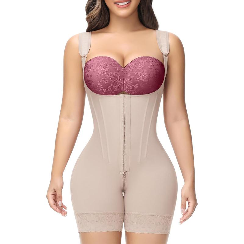 SHAPESHE Shapewear for Women Hourglass Bodysuits Corset Garment with Zipper Crotch