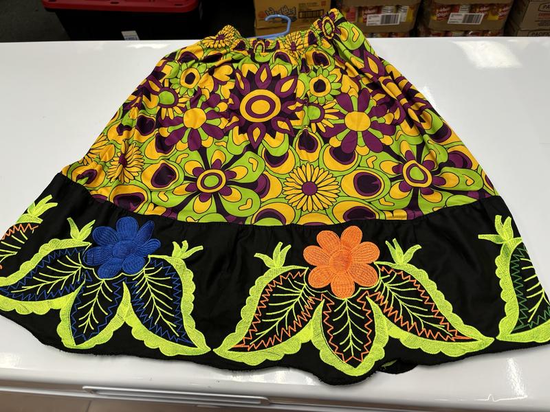 Pohnpeian embroidered skirt