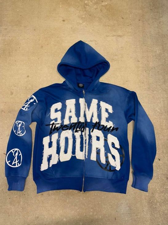 Same 24 Hours Hooded Autumn and Winter New Sweater Hoodie Jacket