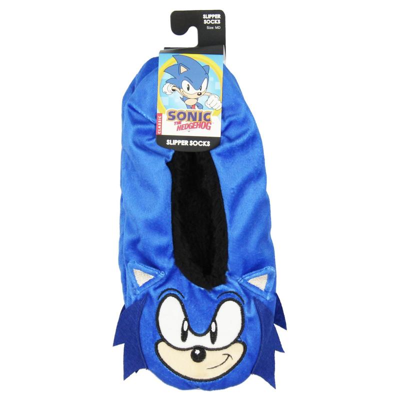 Sonic The Hedgehog Slippers 3D Character Slipper Socks with No-Slip Sole For Women Men