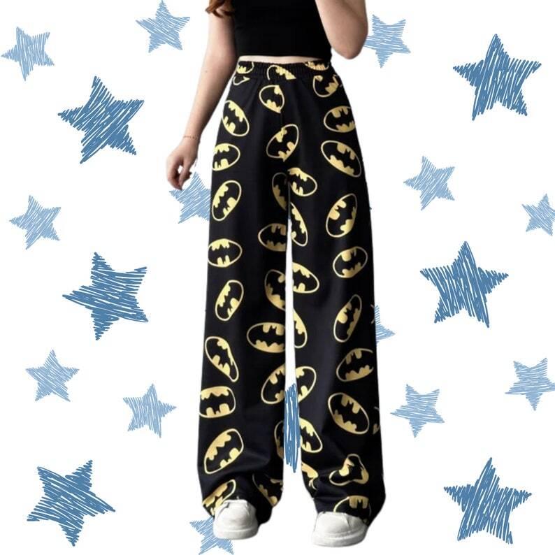 Bat Man and Woman Pajama Pants,Couple Pyjamas,Christmas Gift