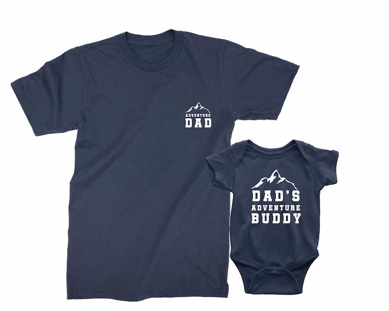 Adventure Dad & Dad's Adventure Buddy Shirt, Gift for Husband, T shirt Set for New Dad, Kids Shirts For Fathers Day, Matching Dad Baby Shirts, Father Son Matching Tees, Gift For New Dad, Custom Dad Shirt, Funny Dad Shirt