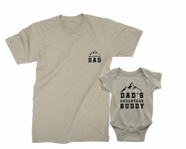 Adventure Dad & Dad's Adventure Buddy Shirt, Gift for Husband, T shirt Set for New Dad, Kids Shirts For Fathers Day, Matching Dad Baby Shirts, Father Son Matching Tees, Gift For New Dad, Custom Dad Shirt, Funny Dad Shirt