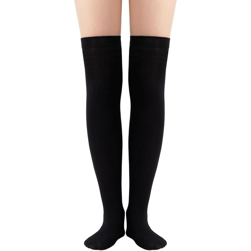 Thigh High Socks 3 Pairs High Socks Over the  for Women Triple Stripe Thigh High Stockings  High Socks