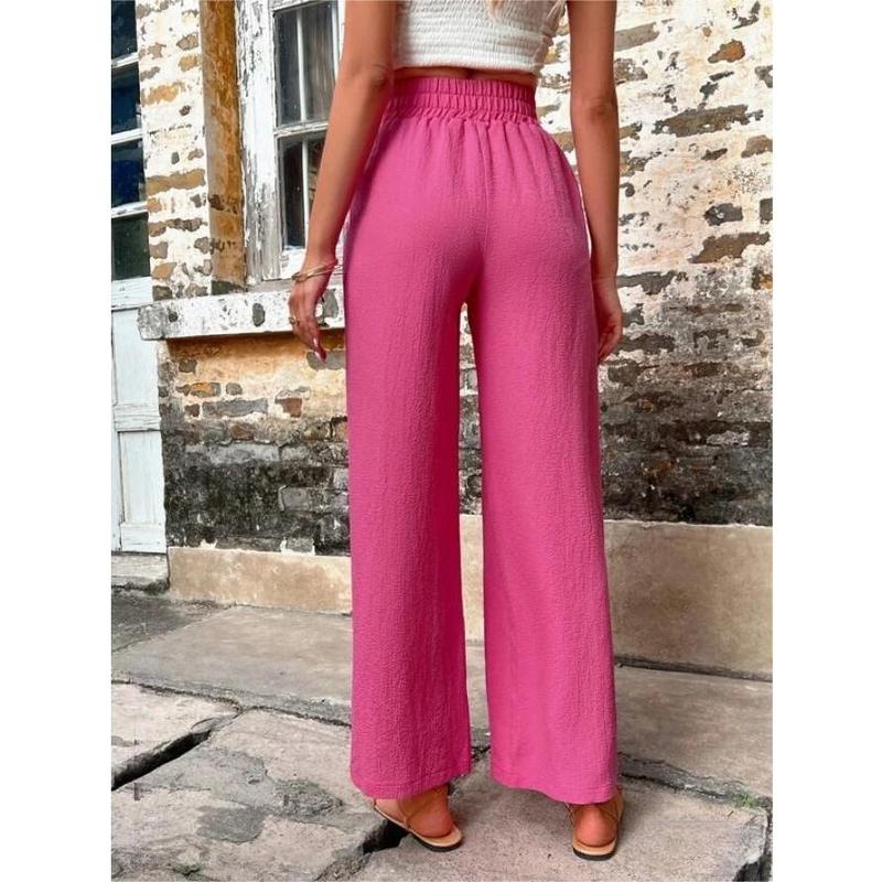 2024 Autumn and Winter Hot Sale Ladies New Casual Pants Elastic High Waist Loose Trousers for Women