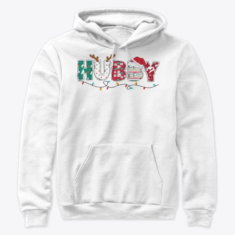 Christmas Wife and Husband Matching Hoodie, Wifey and Hubby, Family Holiday Hoodie, Merry Christmas Couple Outfit, Christmas Gift for Husband or Wife, Family Matching Christmas Hoodie