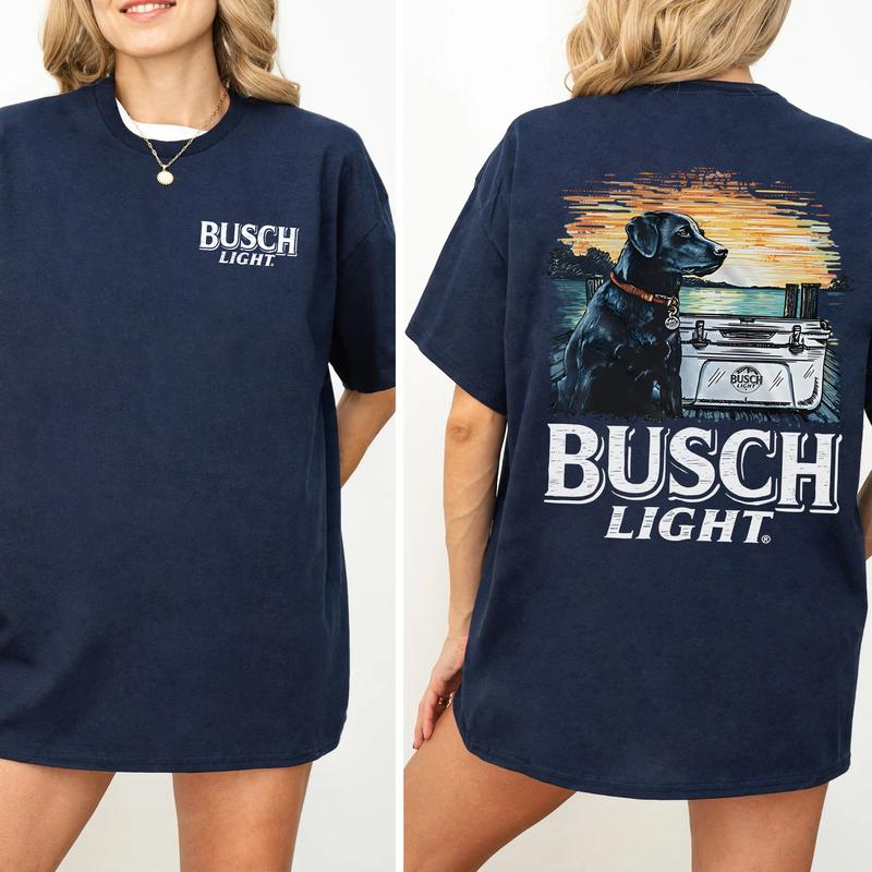 Limited Busch Light Men Best Friend 2-Sided Shirt, Men's Best Friend Dog T-shirt, Drinking Tshirt, Vintage Outdoors Tee, Beer Drink Tops, Womenswear