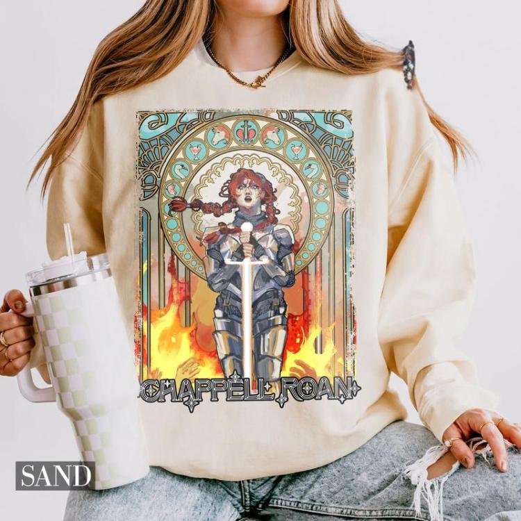 Chappell Roan Women Warrior Knight On Firr Shirt, Chappell Roan T-Shirt, Midwest Princess Shirt, Warrior Shirt, Chappell Roan Merch, Unisex Graphic Shirt For Women, For Men