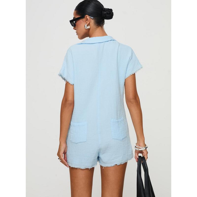 Salt Lake Romper Blue