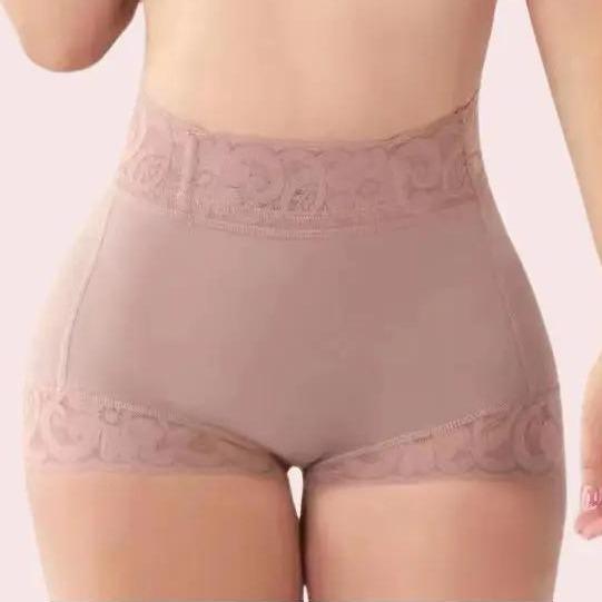 Women's Contrast Lace High Waist Shapewear Shorts Hip Enhancer Boyshorts Panties Belly Control Anti Chafing Underwear Womenswear Sexy Under Dress