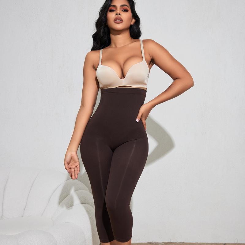 SuprenX Women's body shaping seven-minute trousers High-waisted slim legs, abdomen and hip lifting trousers Shapewear