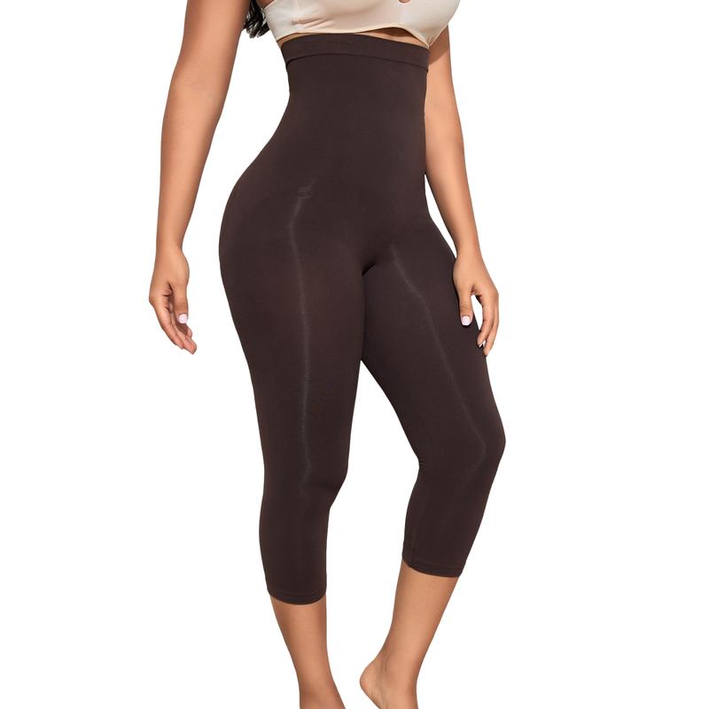 SuprenX Women's body shaping seven-minute trousers High-waisted slim legs, abdomen and hip lifting trousers Shapewear