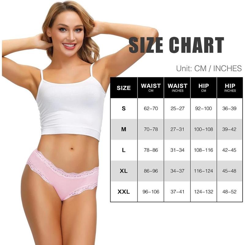 Women's Underwear Soft Breathable Cotton Briefs Women's Underwear 5 Pack