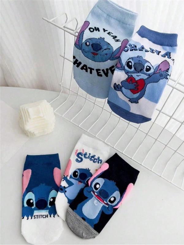 Random Cartoon Pattern Socks, Cute Comfy Breathable Socks for Men & Women, Couple Socks for Daily Wear