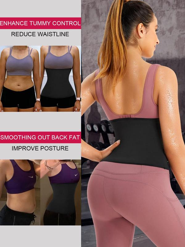 Sweating Compression Clothes for Women, Comfort Body Shaping Waist Slimmer Belt, Minimalist Basic Sauna Postpartum Sweating Wrap Belly Waist Trainer