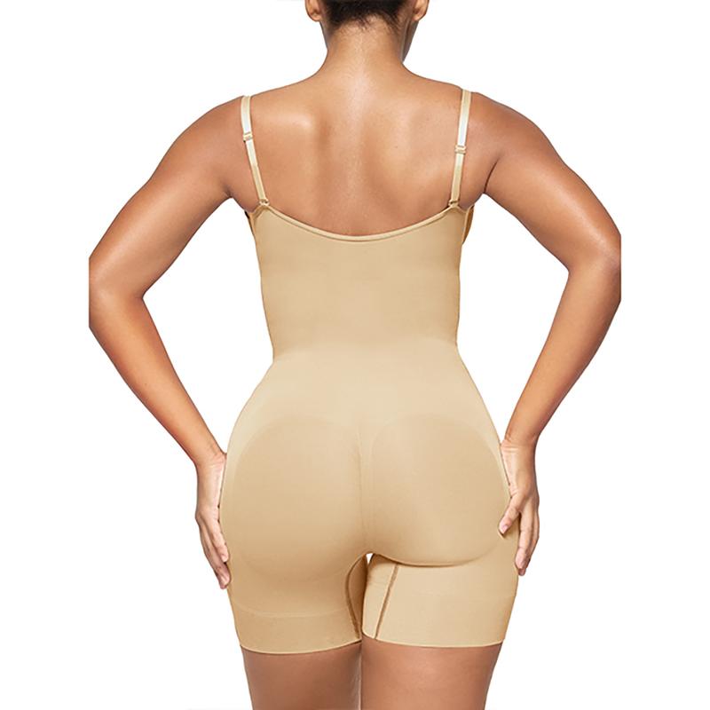 SHAPERX Women's Bodysuit Tummy Control Shapewear Open Bust Thigh Slimmer Seamless Body suit Womenswear