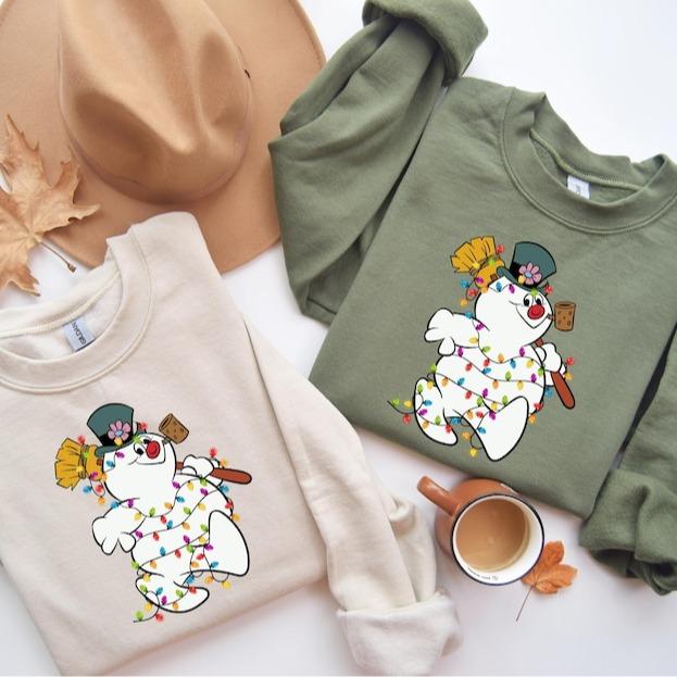 Frosty The Snowman Christmas Sweatshirt Tshirt Hoodie, Merry Christmas Tee, Snowman Shirt, Disneyland Christmas Frosty Shirt, Disneyland Kids Snowman Tee