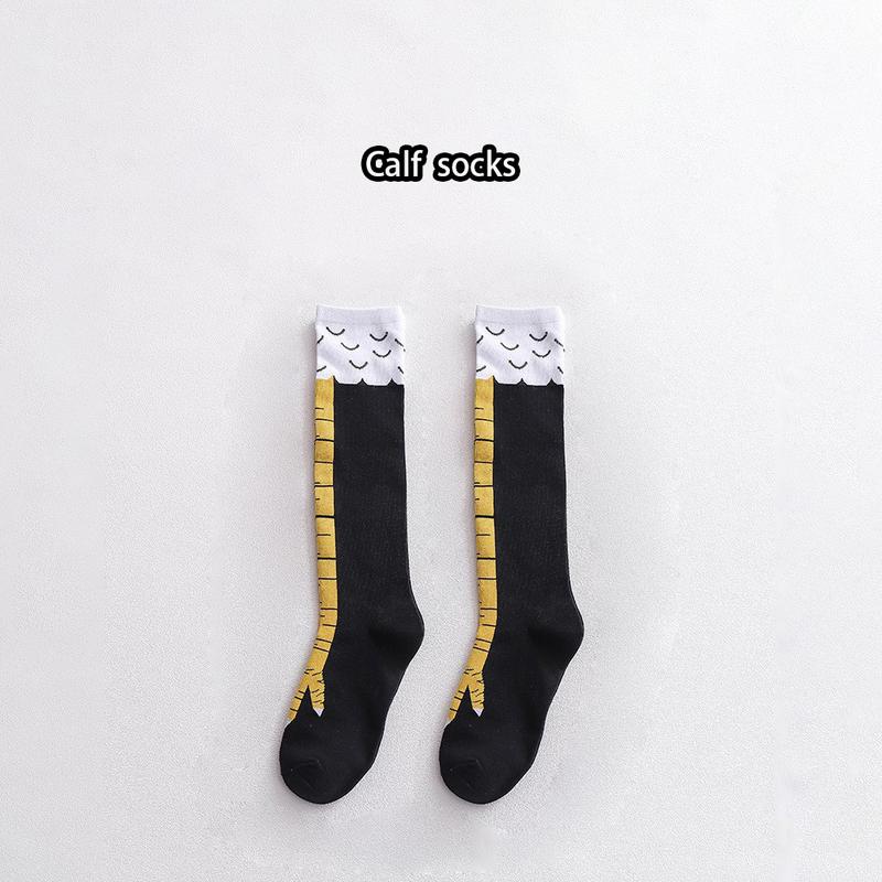 Fuuny Women 3d Chicken Foot Socks Leg Knee High Socks Novelty Warm Stocking Gift