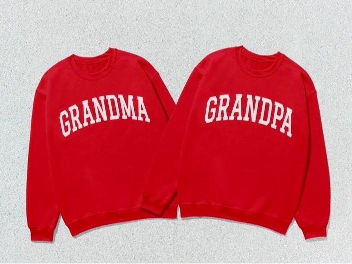 Custom Grandma Or Grandpa Sweater, Grandma Sweatshirt, Grandpa Collegiate, Vintage Nana Crewneck, Custom Family Matching Shirt