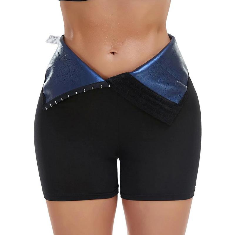 Women Sweat Sauna Shorts Body Shaper Pants Waist Trainer High Waist Shapewear Gym Workout Boyshorts Girdle