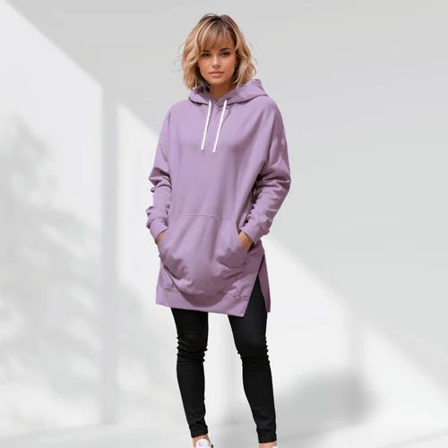 Cozy Women's Oversized Hoodie Dress - Stylish Loungewear - Sweaters, Womenswear