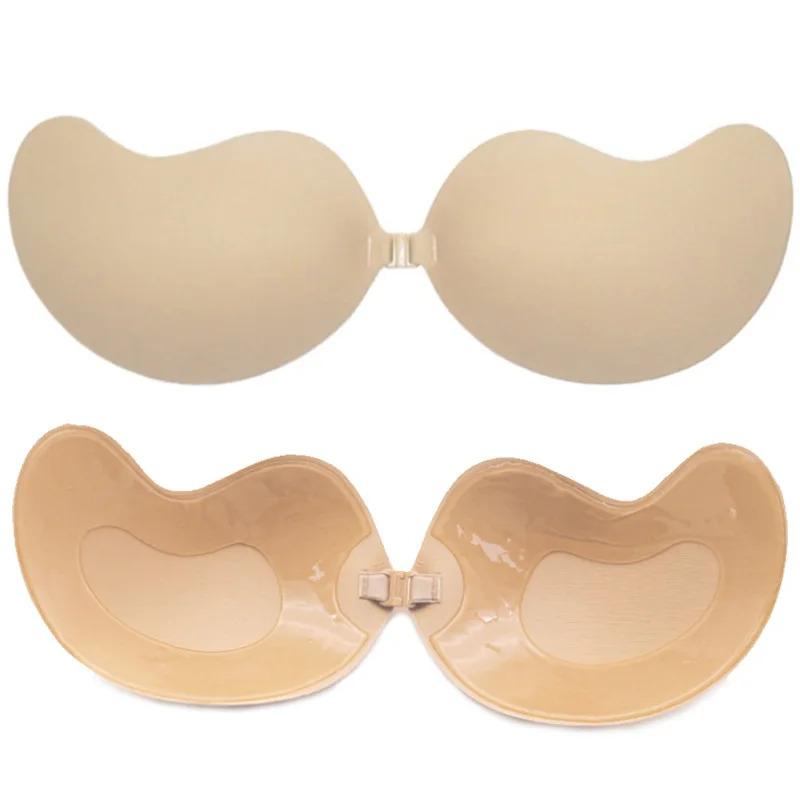 Reusable Silicone Bust Nipple Cover Pasties Stickers Mango Breast Self Adhesive Invisible Bra Lift Tape Push Up Strapless Bra