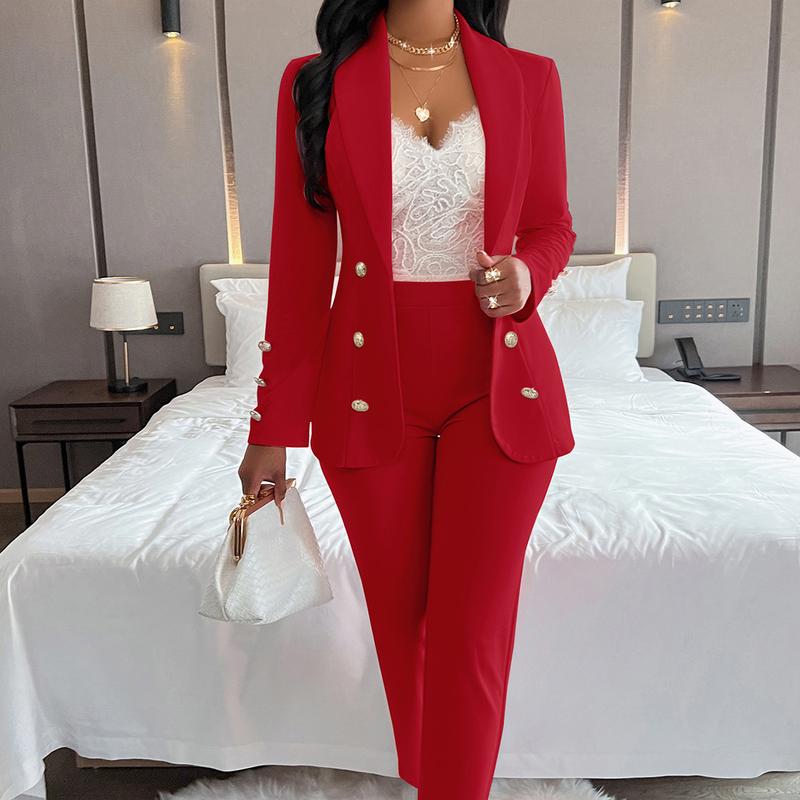 Autumn and winter long-sleeved slim-fitting temperament design sense professional women's small suit suit