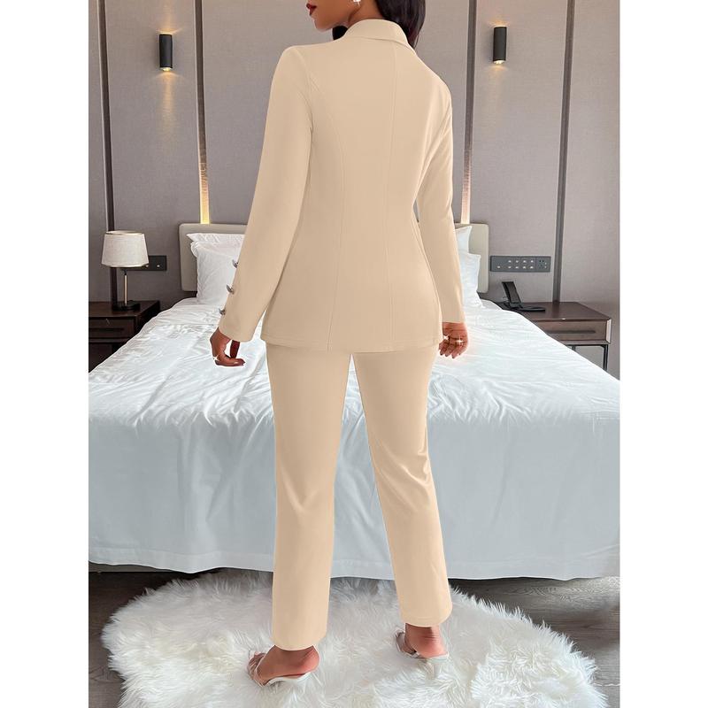 Autumn and winter long-sleeved slim-fitting temperament design sense professional women's small suit suit