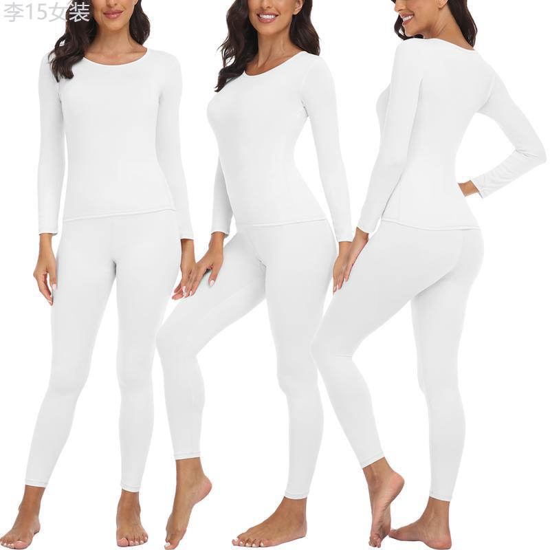 Women's Thermal Underwear Ultra-Soft Long Johns Base Layer Pajama Set For Women Cold Weather Winter Warm Long Sleeve Top Bottom Shirt & Pants Womenswear Comfort Basic Crewneck Basic Crewneck Minimalist Round Neck