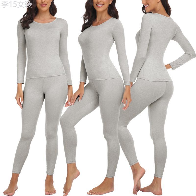 Women's Thermal Underwear Ultra-Soft Long Johns Base Layer Pajama Set For Women Cold Weather Winter Warm Long Sleeve Top Bottom Shirt & Pants Womenswear Comfort Basic Crewneck Basic Crewneck Minimalist Round Neck