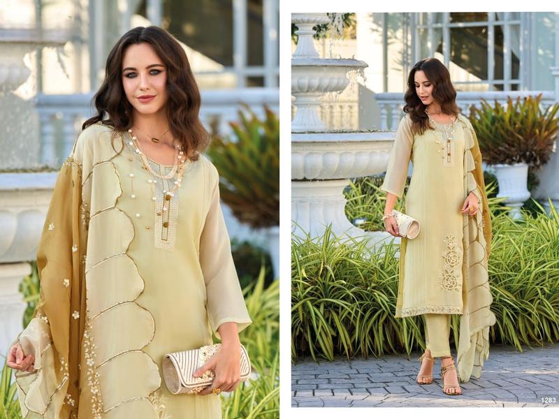 Soft Organza Kurthi Set for Women - Traditional Clothing - Dress Womenswear Traditional Embroidery Dress Comfort