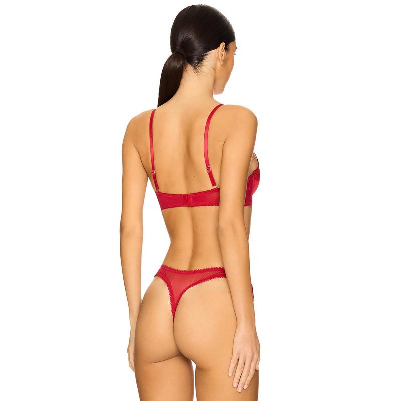 KAT THE LABEL Sorrento Underwire Bra in Red