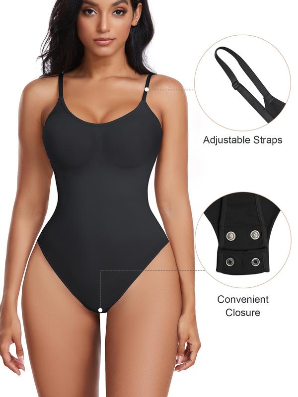 Bodysuit for Women Tummy Control Shapewear Seamless Thong Sculpting Body Shaper